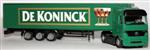 De Koninck - Mercedes Actros truck and tri-axle box trailer