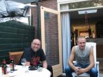 Foto:
Peter en Sietse, allebei redelijk happy met wat vlees en bier.